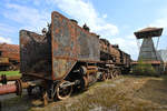 Die Dampflokomotive 06-016 wartet auf bessere Zeiten.