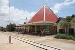 Aufnahmsgebäude der Kampot Station am 18.März 2017.