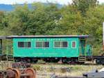 Ein Personenwagen der Alberni Pacific am 29.08.2013 in Port Alberni auf Vancouver Island.