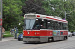 CLRV Tramzug der TTC 4075, auf der Linie 504 unterwegs in Toronto.