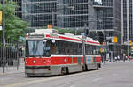 ALRV Tramzug der TTC 4212, auf der Linie 504 unterwegs in Toronto. Die Aufnahme stammt vom 23.07.2017.