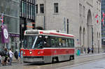 CLRV Tramzug der TTC 4027, auf der Linie 504 unterwegs in Toronto.