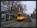 Tw 95 beim Durlacher Tor. Aufgenommen am 13.12.2009  ...