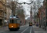 Museumstriebwagen 100 auf der Ringlinie hier in der Kaiserstra�e 13.12.09 ...