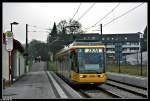 karlsruhe-hier-bitte-keine-s-bahnen-einstellen Endstelle Wolfartsweier. Aufgenommen am 22.01.10.