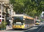 karlsruhe-hier-bitte-keine-s-bahnen-einstellen Wagen 306 auf der Linie 3 nach Heide in der Kaiserstra�e Karlsruhe. 20.7.2010