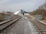 kbs-195-stralsund-sassnitz Der Anschlu� Kreidewerk Klementelvitz bei Lancken.