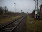 Die Abzweigstelle Borchtitz in Richtung Lietzow den n�chsten Bahnhof den ...