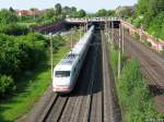 ICE 1 verl�sst Bovender ...  JPB 25.01.2012