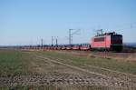 155 160-5 mit Kn�ppelzug ...  Hendrik Mergard 19.03.2011