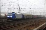 KBS 455 185-CL 008 ist mit einer Ersatzgarnitur von Hamm(Westf) nach Venlo unterwegs. Der Qualit�tsvorsprung ist ja beachtlich im gegensatz zu den n-Wagen......