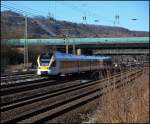 Ein ET7 der EUROBAHN ist ohne Fahrg�ste in Richtung Hagen ...
