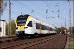 ET7.07 ist als ERB92348 Maas-Wupper-Express , Hamm(Westf) - Kaldenkirchen, unterwegs. (18.04.2010) ...