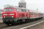 Die 218 139-4 zieht ...  Eric Otten 26.02.2011