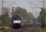 189 282 mit einem G�terzug als Umleiter Richtung Venlo bei ...