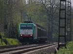 kbs-485-venlo-aachen-monchengladbach-hagen 2818 der COBRA mit einem Umleiter aus Aachen-West Richtung K�ln aufgrund einer Streckensperrung bei K�ln-Ehrenfeld (PU) am Km 25.8 der KBS485 bei Geilenkirchen, 28.4.10