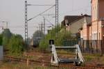 Prellbock im ehemaligen G�terbahnhof ...  Andreas Strobel 31.07.2011