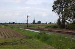 Einfahrsignal kurz hinterm Kilometer ...  Andreas Strobel 20.09.2010