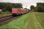 RE7 geschoben von 111 ...  Andreas Strobel 16.11.2010