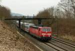 181 219-7 ist mit dem IC 2055 Saarbr�cken - Heidelberg ...