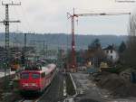 Fu�ballsonderzug ***** (Frankfurt(Main)Hbf-Sinsheim(Elsenz))mit Schublok ...  Andreas Hackenjos 02.01.2010