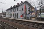 Allensbach, 23.02.2012, Bahnhofsgeb�ude  ...  Reinhard Zabel 28.02.2012