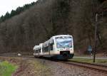 kbs-721-kinzigtalbahn 532 und 515 als OSB87358 (Freudenstadt Hbf - Offenburg) am 21. Februar 2010 bei Kirnbach.
