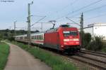 Die 101 053-7 mit ...  Gregor Kaercher 16.07.2011