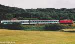 Ein Wendezug mit DB-Cargo-Lok ...  J�rg Sch�fer 06.01.2012