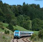 223 069-3 mit dem DB 38708 (Geltendorf-Lindau Hbf) bei Alpwies ...