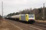 189 205 mit Kesselwagen ...  Maik Gentzmer 01.07.2011