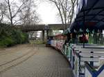 Der Westernzug der Kleinbahn im Rheinpark in K�ln.  ...