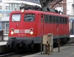 110 231-8 in K�ln Hbf am 15.01.10  ...