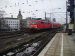 Br 111 bei der einfahrt in den K�lner Hbf am ...