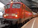 115 346-9 im ICE Ersatzverkehr in K�ln Hbf am 29.01.2010 ...