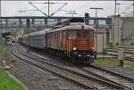 Ae 6/8 der BLS f�hrt mit ihrem Sonderzug nach Altnau. ...