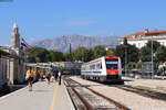 7123 002/7123 001 als IC 1521 (Zagreb Glavni kolodvor-Split) in Split 4.9.21