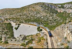 Nach fast drei Stunden Zugpause kommt als nächstes der RegioJet-Nachtzug durchs Gebirge nach Split (HR) gefahren.