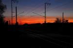 Sonnenuntergang an der KBS ...  Andreas Strobel 16.01.2012