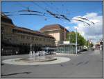 Das Empfangsgeb�ude vom Bahnhof in Lausanne, aufgenommen am 25.07.2009.  ...