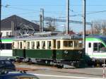 LEB - Salonriebwagen Are 4/4 25 im Bahnbareal in Echallens ...