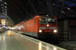 143 551-0 steht am 28.11.2009 mit dem RE 17467 in ...