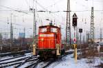 363 154 auf Rangierfahrt ...  Martin Schneider 23.12.2009