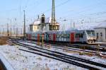 leipzig-hbf Zwei Regioshuttles der MRB erreichen am 20.12.09 den Leipziger Hbf.