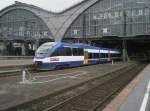Hier VT0011 als MRB nach Wruzen, bei der Ausfahrt am ...