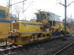 Gleisbaufahrzeug 88522 (an 88521 angh�ngt) macht eine kurze Pause im ...
