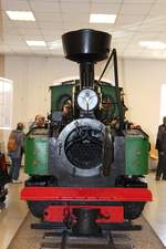 Die 1918, mit der Fabr.-Nr. 3887, bei Esslingen gebaute MI-657 (ex HF 2305) am 13.05.2017 im Eisenbahnmuseum Riga.