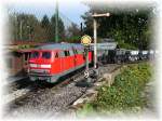 Gartenbahn
Cargo 218 (Piko G)mit ...  Hans-J�rgen Weeger 01.08.2010