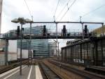 Lichtsignale Ausfahrsignale auf einer Signalbr�cke in Richtung Berlin Charlottenburg in Berlin Zoologischer Garten