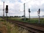 Lichtsignale Fast 20 Jahre tat das alte DR-Lichtsignal als Einfahrsignal A in Lietzow seinen Dienst nun steht die neue Generation schon bereit.